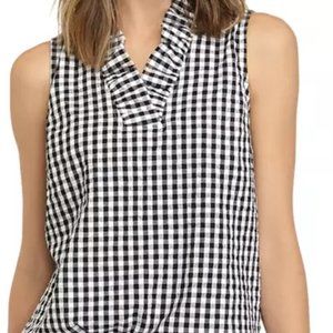 Crown & Ivy Sleeveless Ruffle Neck Tank